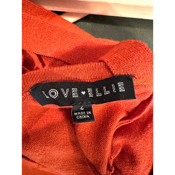 Love Ellie Mia Back Detail Sweater - Burnt Orange - size L - Picture 10 of 10
